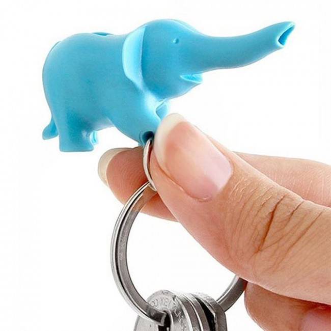 Ключниця настінна і брелок для ключів Qualy Elephant