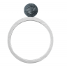 Кольцо широкое PJ Hexa из серебра