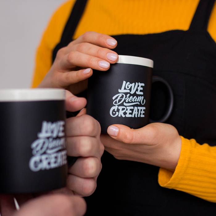 Gifty Чашка с мелом Love White 320 мл