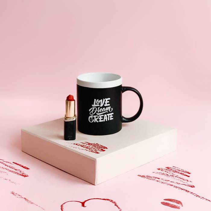 Gifty Чашка с мелом Love White 320 мл