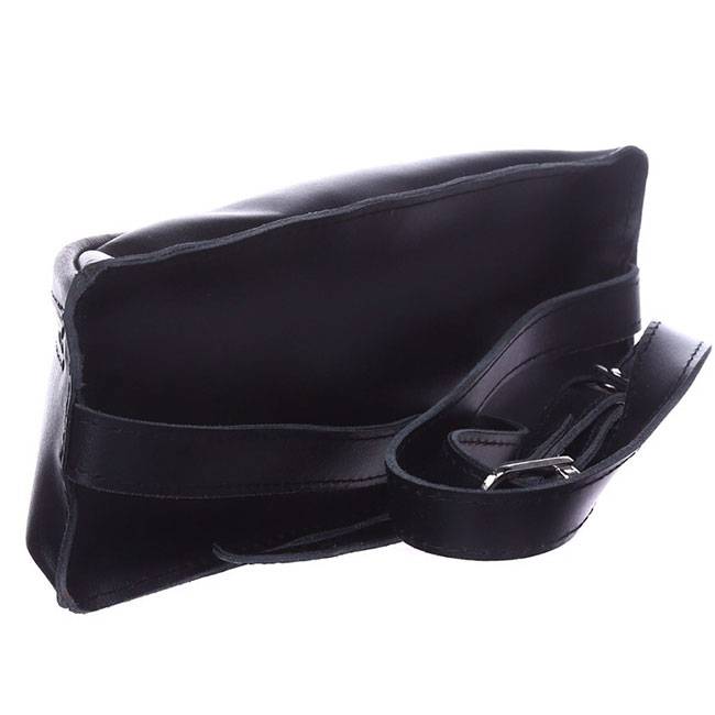 Кожаная сумка на пояс Dekey Черная