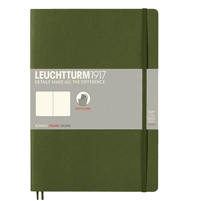 Блокнот Leuchtturm1917 Мягкий Composition Зеленый Чистые листы (349283)
