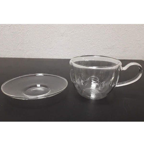 Кружка для кави з подвійного скла 150 мл