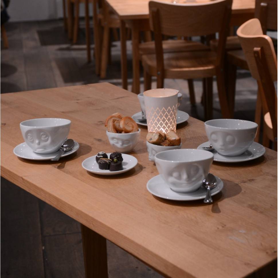 Чашка с блюдцем Tassen Happy 200 мл Белая