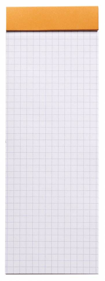 Блокнот Rhodia Pad Оранжевый, клетка, 7,4х21 см