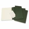 Набір зошитів Moleskine Cahier (3шт) A4 зелений Чисті аркуші
