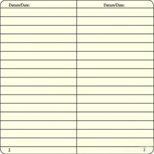 Средний блокнот Leuchtturm1917 Leather Черный Линия (329694)