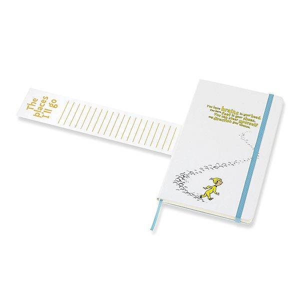 Средний блокнот Moleskine Dr. Seuss Твердая обложка Белый Линия