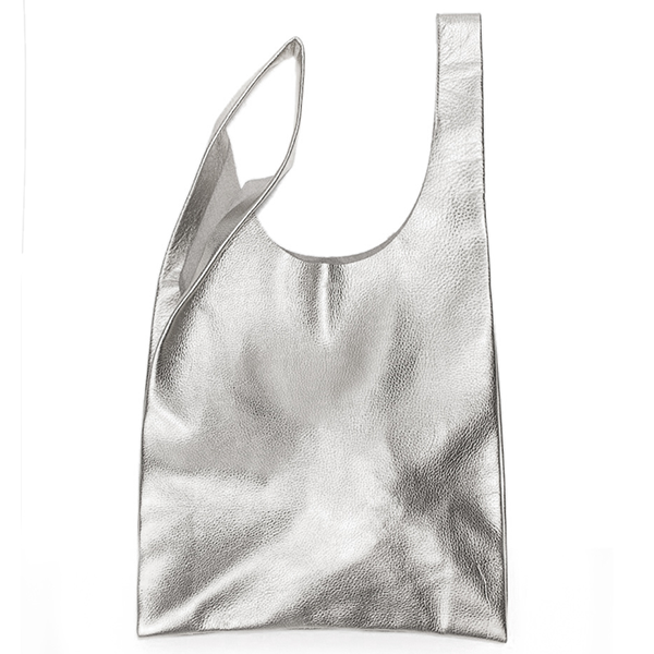 Шкіряна жіноча сумка Poolparty Tote Срібло
