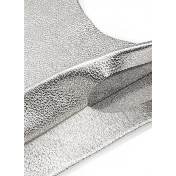 Шкіряна жіноча сумка Poolparty Tote Срібло