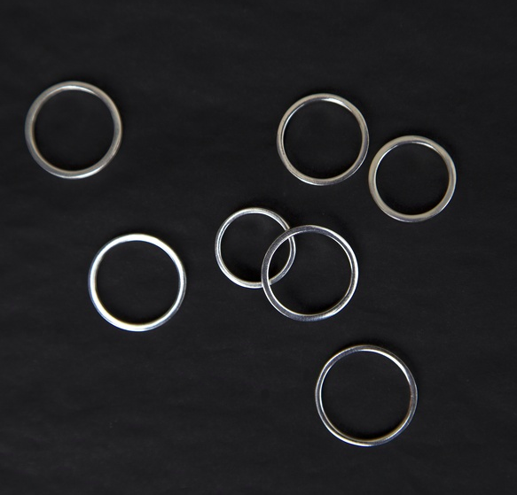 Кольцо на фалангу из серебра Cote & Jeunot Тонкое Simple (1 мм)