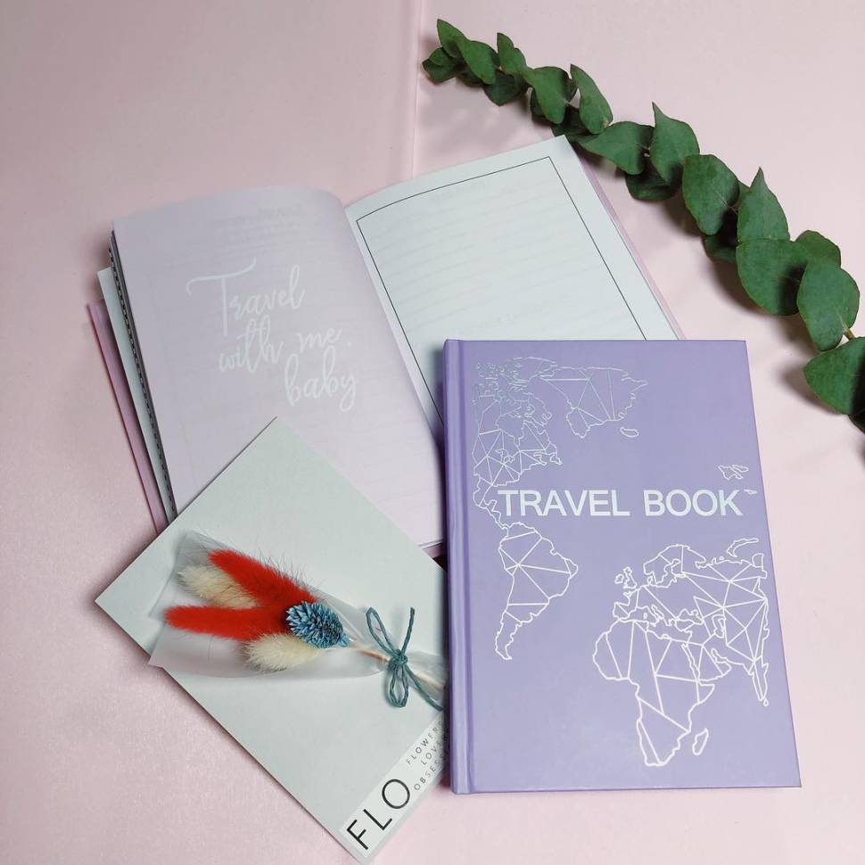 Блокнот планер Travel Book для путешествий Лаванда