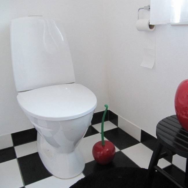 Ершик туалетный Cherry Qualy Красный