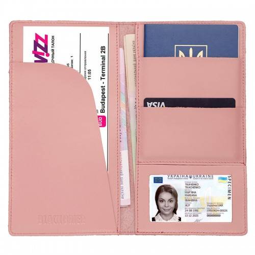 Тревел кейс из кожи Black Brier Пудровый