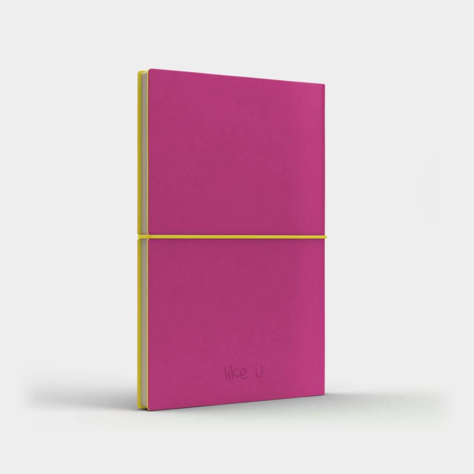 Блокнот з екокожі Fun A5 Рожевий