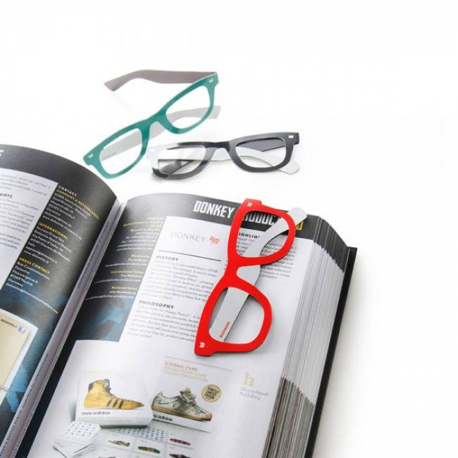 Закладка для книги Donkey Reading Glasses Красная