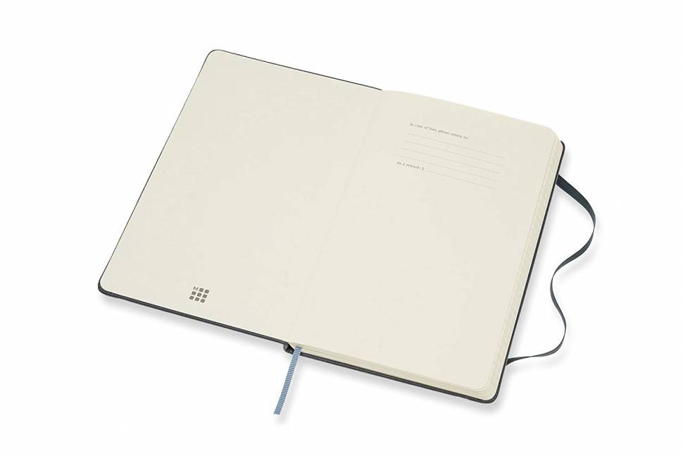 Блокнот Moleskine Leather Средний Темно-Синий с Коробкой