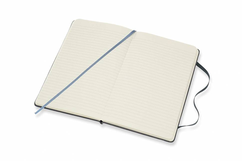 Блокнот Moleskine Leather Средний Темно-Синий с Коробкой