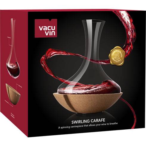 Декантер для вина c корковой подставкой Swirling Carafe 750 мл