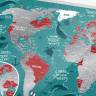 Скретч-карта мира на английском Travel Map Marine