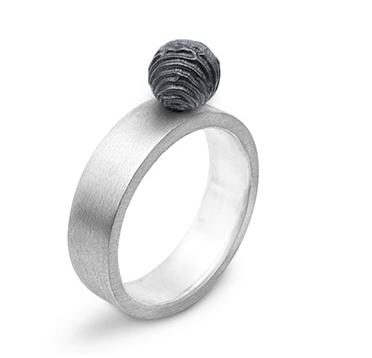 Кольцо широкое PJ Reef из серебра