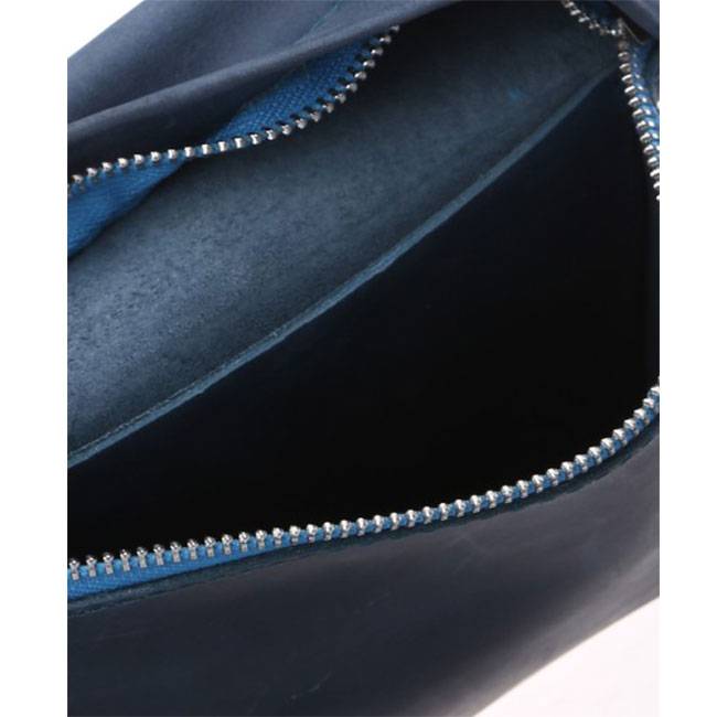 Кожаная женская сумка на пояс Dekey Индиго