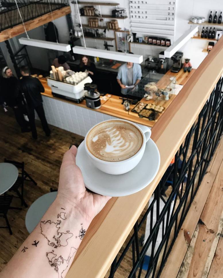 Временная татуировка Карта Мира