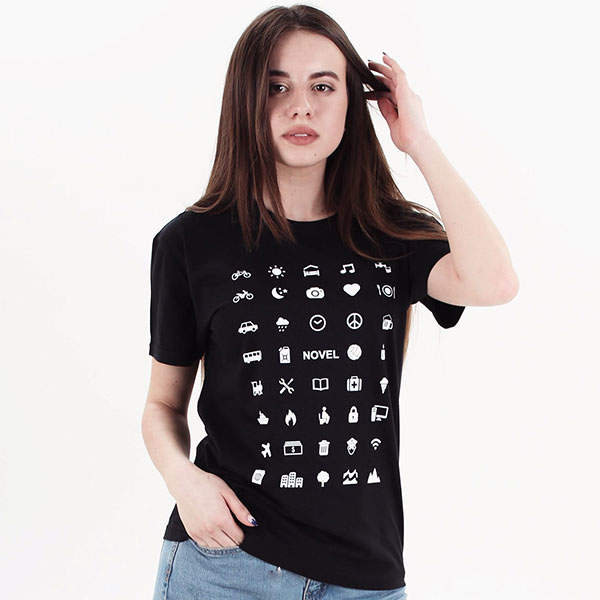 Футболка унисекс Novel Travel Черная