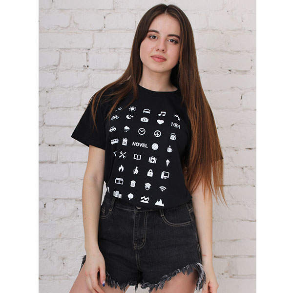 Футболка унисекс Novel Travel Черная