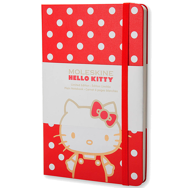 Средний блокнот Moleskine Hello Kitty Красный Чистые Листы