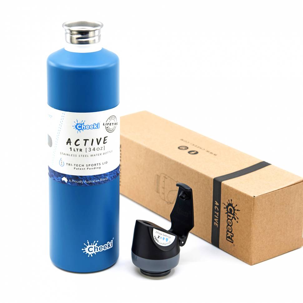 Спортивная бутылка для воды Cheeki Single Wall Active 1 литр Topaz