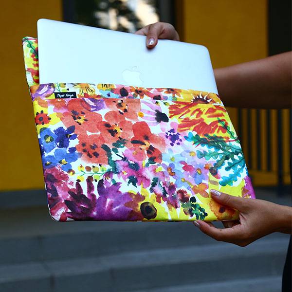 Чохол для MacBook 15" Paper Ninja Flowers
