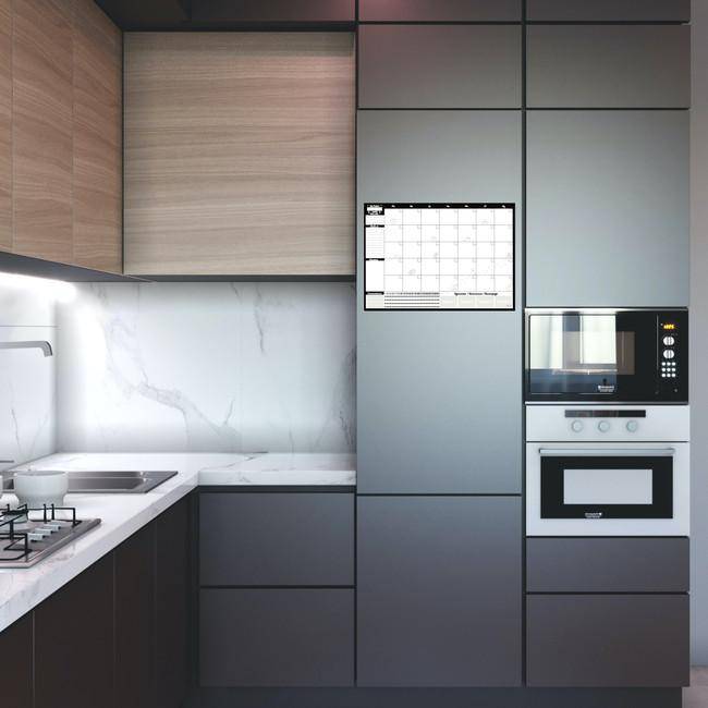 Календарь на месяц Магнитный My Perfect Month Бизнес Кот LifeFLUX А3 черно-белый