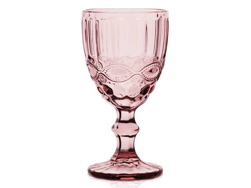 Набор 6 бокалов + кувшин 1л Винтаж Розовый