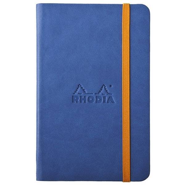 Блокнот Rhodia Rhodiarama синий А6 чистые листы