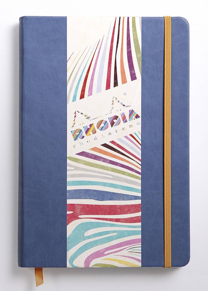 Блокнот Rhodia Rhodiarama синий А6 чистые листы