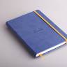 Блокнот Rhodia Rhodiarama синий А6 чистые листы