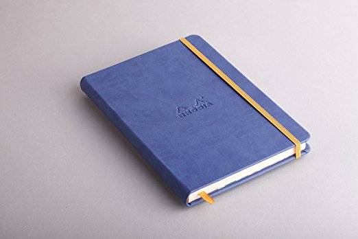 Блокнот Rhodia Rhodiarama синий А6 чистые листы