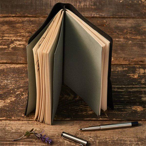 Блокнот зі шкіри Autograph Вугільний