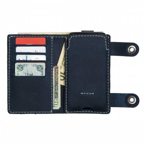 Чехол-Портмоне для телефона iPhone 6 Black Brier Темно-синий