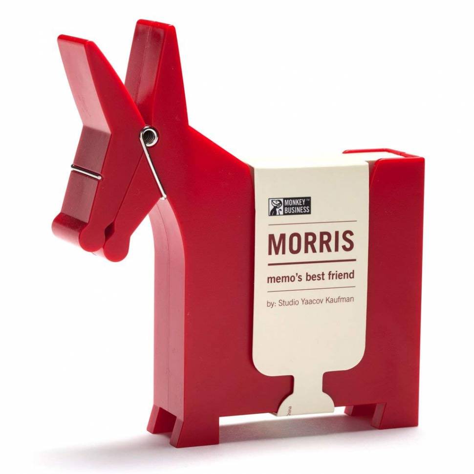 Блок для записей с держателем Monkey Business Morris Красный