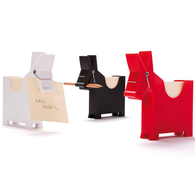 Блок для записей с держателем Monkey Business Morris Красный