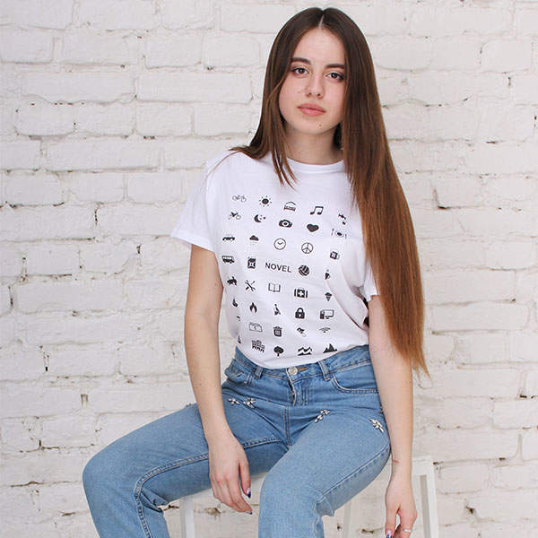 Футболка унисекс Novel Travel Белая