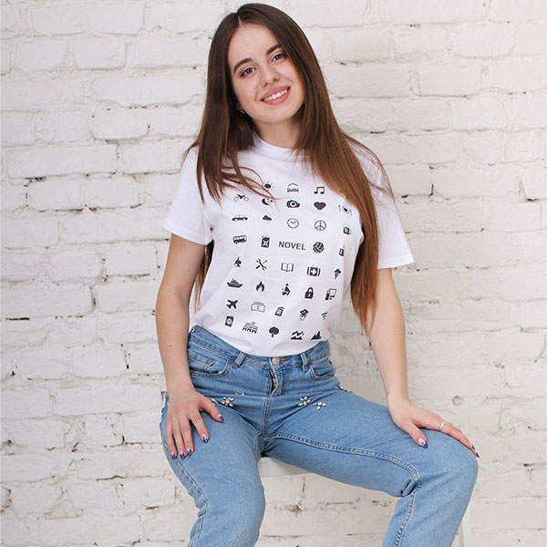 Футболка унисекс Novel Travel Белая