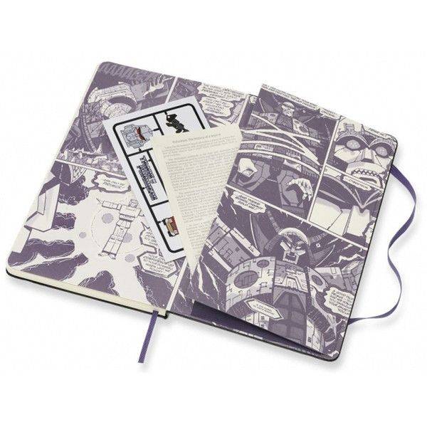 Средний блокнот Moleskine Transformers Мегатрон Черный Линия
