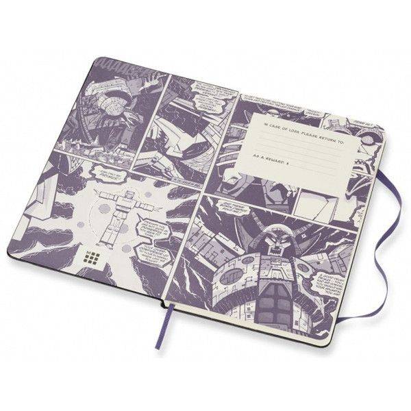 Средний блокнот Moleskine Transformers Мегатрон Черный Линия