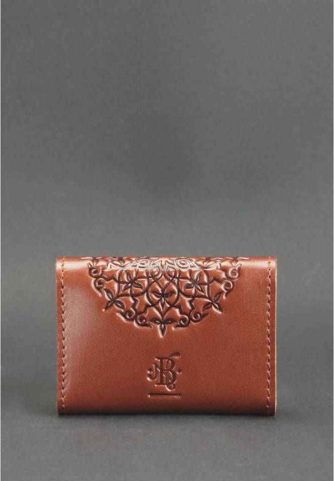 Кард-кейс BlankNote 3.0 Коньяк с мандалой