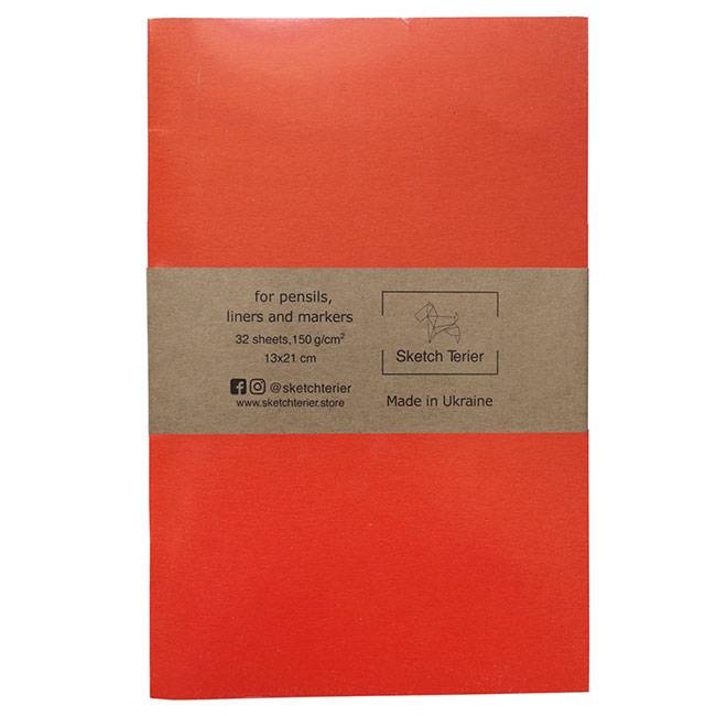 Скетчбук для маркеров Sketch Terier мини Оранжевый