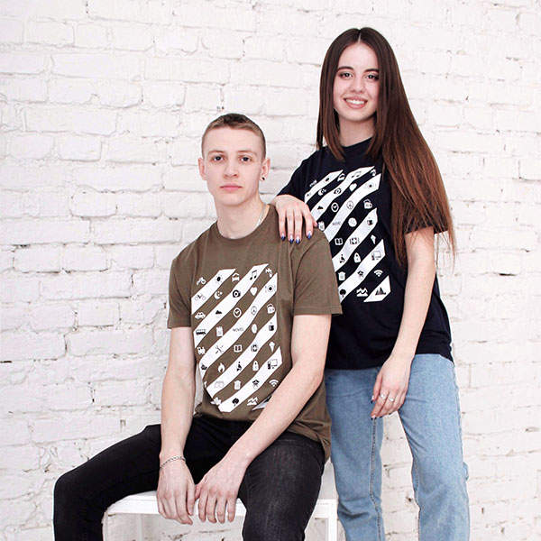 Футболка унісекс Novel Travel Синя в білу смужку