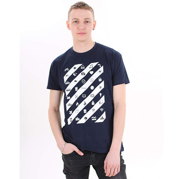 Футболка унісекс Novel Travel Синя в білу смужку